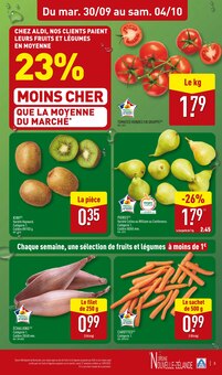 Promo Légumes bio dans le catalogue Aldi du moment à la page 3