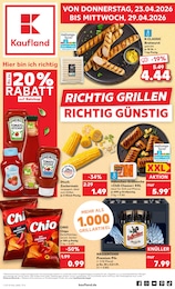 Kaufland Prospekt für Grundsheim und Umgebung: „RICHTIG GRILLEN - RICHTIG GÜNSTIG“, 8 Seiten, 23.04.2026 - 29.04.2026