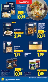 Promotion Riz dans le prospectus Lidl, valable du 18/09/2025 au 24/09/2025 Promo Riz dans le catalogue Lidl du moment à la page 24