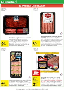 Promo Chipolatas dans le catalogue Carrefour du moment à la page 14