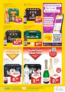 Bier im Netto Marken-Discount Prospekt "DER ORT, AN DEM DU IMMER AUSGEZEICHNETE PREISE FINDEST." mit 2 Seiten (Lippstadt)