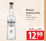 Sambuca extra im Angebot bei famila Nordost in Pinneberg Sambuca extra Angebote von Molinari bei famila Nordost Pinneberg für 12,99 €