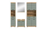 Badmöbel im Höffner Prospekt Badmöbel-Set SCHLOONSEE 4 teilig bestehend aus: Hochschrank Waschbeckenunterschrank Badspiegel Hochschrank breit Schloonsee im aktuellen Höffner Prospekt für 675,00 €