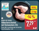 ALDI Nord Meuselwitz - Hähnchenschenkel mit Rückenstück Angebot im Prospekt Hähnchenschenkel mit Rückenstück bei ALDI Nord im Meuselwitz Prospekt für 7,29 €
