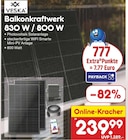 Solaranlage im Netto Marken-Discount Prospekt Balkonkraftwerk 830 W / 800 W von VESKA im aktuellen Netto Marken-Discount Prospekt für 239,99 €