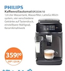 Kaffeevollautomat EP2334/10 im V-Markt Prospekt Kaffeevollautomat EP2334/10 von Philips im aktuellen V-Markt Prospekt für 359,00 €