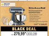 Küchenmaschine 5KSM95PSEBS Angebote von KitchenAid bei Metro Delmenhorst für 333,19 €