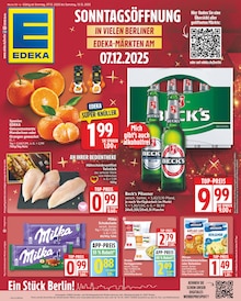 EDEKA Prospekt der Woche "Aktuelle Angebote" Seite 1, 08.12.2025 bis 13.12.2025 für Berlin Aktueller EDEKA Prospekt "Aktuelle Angebote" Seite 1 von 19 Seiten für Berlin