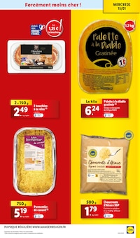 Promo Pizza Jambon Fromage dans le catalogue Lidl du moment à la page 13