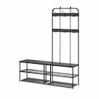 Flur-Set, 4-tlg. schwarz/grau von NIPÅSEN / BAGGMUCK im aktuellen IKEA Prospekt für 119,96 €