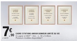 Promo Cadre citations amour bonheur amitié ou vie à 7,90 € dans le catalogue E.Leclerc à Les Herbiers