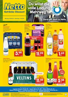 Veltins im Netto Marken-Discount Prospekt "DER ORT, AN DEM DU IMMER AUSGEZEICHNETE PREISE FINDEST." mit 2 Seiten (Arnsberg)