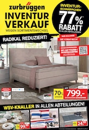 Aktueller Zurbrüggen Prospekt mit Teppich, "INVENTUR VERKAUF", Seite 1