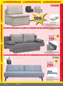 Sofa im Möbelzentrum Pforzheim Prospekt "UNSERE LAGERRÄUMUNG IHRE CHANCE" mit 30 Seiten (Karlsruhe)