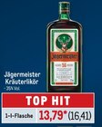 Kräuterlikör im Angebot bei Metro in Bremen Kräuterlikör Angebote von Jägermeister bei Metro Bremen für 16,41 €