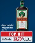 Kräuterlikör Angebote von Jägermeister bei Metro Witten für 16,41 €