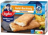 Goldknusper Filets Gold-Backteig oder 15 Fischstäbchen im Angebot bei REWE in Oberhausen Goldknusper Filets Gold-Backteig oder 15 Fischstäbchen Angebote von Iglo bei REWE Oberhausen für 3,29 €