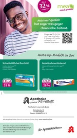 mea - meine apotheke Apotheken Prospekt der aktuellen Woche mit 4 Seiten, gültig von 01.06.2026 bis 30.06.2026, in Dargun und Umgebung Aktueller mea - meine apotheke Apotheken Prospekt in Dargun und Umgebung, "Unsere Juni-Angebote" mit 4 Seiten, 01.06.2026 - 30.06.2026