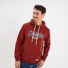 Sweat à capuche hoodie 1 poche rouge foncé homme à 15,00 € dans le catalogue La Halle