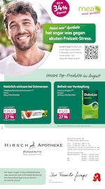 mea - meine apotheke Apotheken Prospekt der aktuellen Woche mit 4 Seiten, gültig von 01.08.2026 bis 31.08.2026, in Gummersbach und Umgebung Aktueller mea - meine apotheke Apotheken Prospekt in Gummersbach und Umgebung, "Unsere August-Angebote" mit 4 Seiten, 01.08.2026 - 31.08.2026