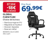 Chaise de bureau - GLOBAL FURNITURE dans le catalogue Costco