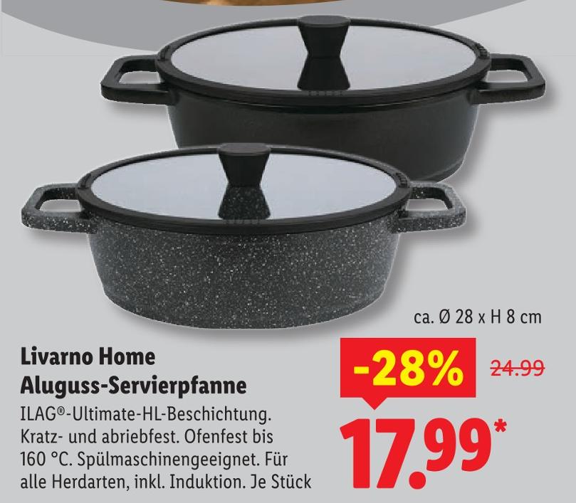 Aluguss-Servierpfanne