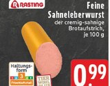EDEKA - Feine Sahneleberwurst Angebot im Prospekt Feine Sahneleberwurst bei EDEKA im Prospekt "" für 0,99 €