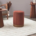 Pouf côtelé Scott en promo chez Maxi Bazar Calais à 19,99 €