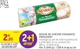 Bûche de Chèvre Fondante - Président dans le catalogue Intermarché Hyper