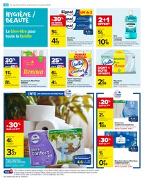 Prix et réduction Mouchoirs dans le prospectus Carrefour Market en cours Offre Mouchoirs dans le catalogue Carrefour Market du moment à la page 64
