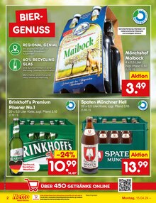 Bier im Netto Marken-Discount Prospekt "Aktuelle Angebote" mit 49 Seiten (Gronau (Westfalen))