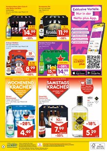 Wasser im Netto Marken-Discount Prospekt "DER ORT, AN DEM DU IMMER AUSGEZEICHNETE PREISE FINDEST." mit 2 Seiten (Cottbus)