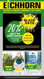 Aktueller Eichhorn Prospekt mit Weihnachtsbaum, "BLACK DAYS", Seite 1