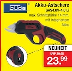 Akku-Astschere GAS4.0V-4.0 Li von Güde im aktuellen Zimmermann Prospekt