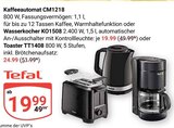 Aktuelle Wasserkocher Angebote bei GLOBUS in Erfurt Aktuelles Kaffeeautomat CM1218 Angebot bei GLOBUS in Erfurt ab 19,99 €