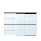 Schiebetür-Kombination schwarz/Spiegelglas 276x205 cm Angebote von SKYTTA / AULI bei IKEA Bochum für 755,00 €