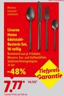 Edelstahl-Besteck-Set, 16-teilig im Angebot bei Lidl in Cuxhaven Edelstahl-Besteck-Set, 16-teilig Angebote von Livarno Home bei Lidl Cuxhaven für 7,77 €