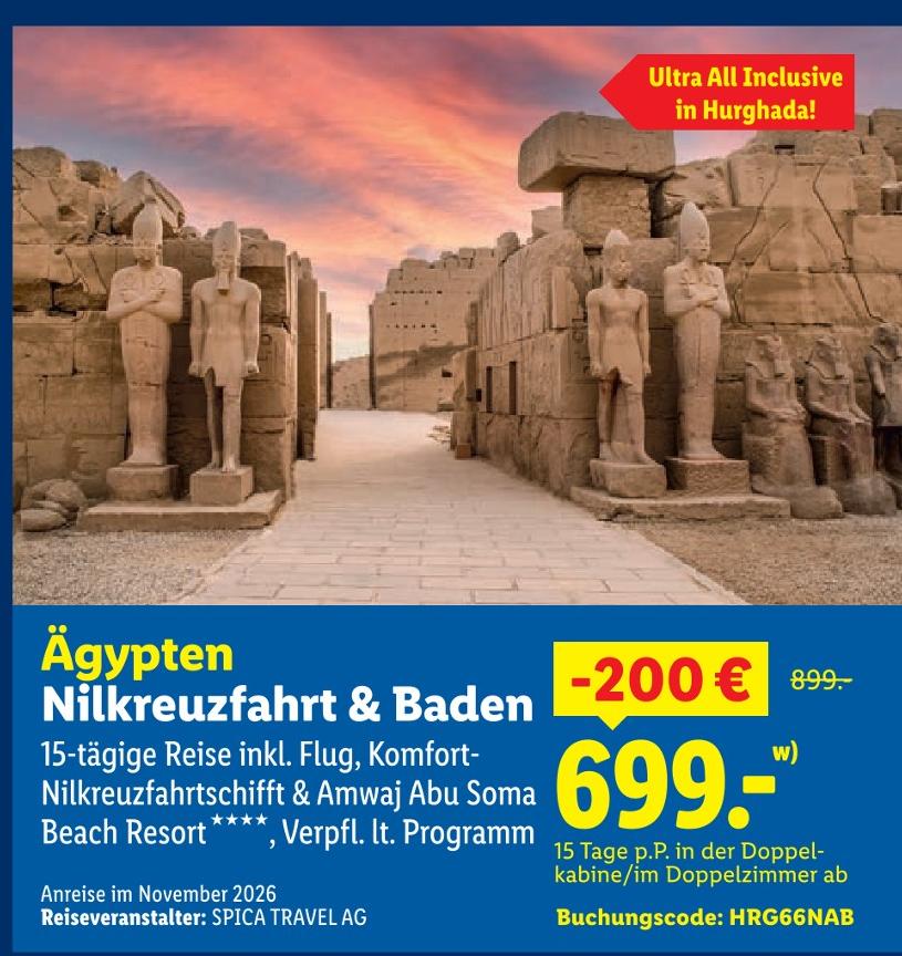 Ägypten Nilkreuzfahrt & Baden