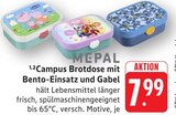 Aktuelles Campus Brotdose mit Bento-Einsatz und Gabel Angebot bei E center in Bruchsal ab 7,99 €