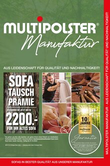 Aktueller Multipolster Prospekt Multipolster Prospekt "Multipolster Manufaktur" mit 4 Seiten