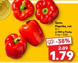 Aktuelles Span. Paprika, rot Angebot bei Kaufland in Bremen ab 1,79 €