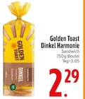 Dinkel Harmonie Angebote von Golden Toast bei EDEKA Germering für 2,29 €