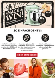 Koro Prospekt für Neustadt mit 1 Seite Koro Prospekt für Neustadt: "Snack & Win!", 1 Seite, 03.02.2025 - 03.03.2025