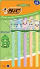 5 Stylos Cristal Figurine Pastel - BIC dans le catalogue Intermarché Super
