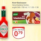 Basissauce im Angebot bei GLOBUS in Brühl Basissauce Angebote von Knorr bei GLOBUS Brühl für 0,79 €