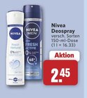 Deospray Fresh Natural im Angebot bei combi in Ibbenbüren Deospray Fresh Natural Angebote von Nivea bei combi Ibbenbüren für 2,45 €