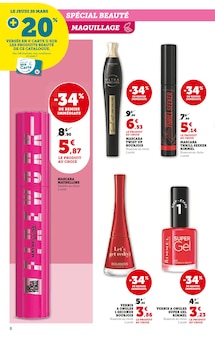 Promo Mascara dans le catalogue Hyper U du moment à la page 8