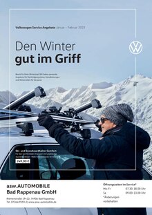 Volkswagen Prospekt für Kirchardt mit 1 Seite Volkswagen Prospekt für Kirchardt: Den Winter gut im Griff, 1 Seite, 01.01.2022 - 28.02.2022