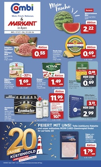 Aktueller combi Prospekt für Apen und Ungebung, Seiten zum blättern combi Prospekt Markt - Angebote mit Seiten in Apen und Umgebung