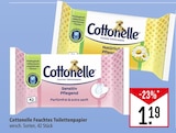 Feuchtes Toilettenpapier Angebote von Cottonelle bei Marktkauf Reutlingen für 1,19 €